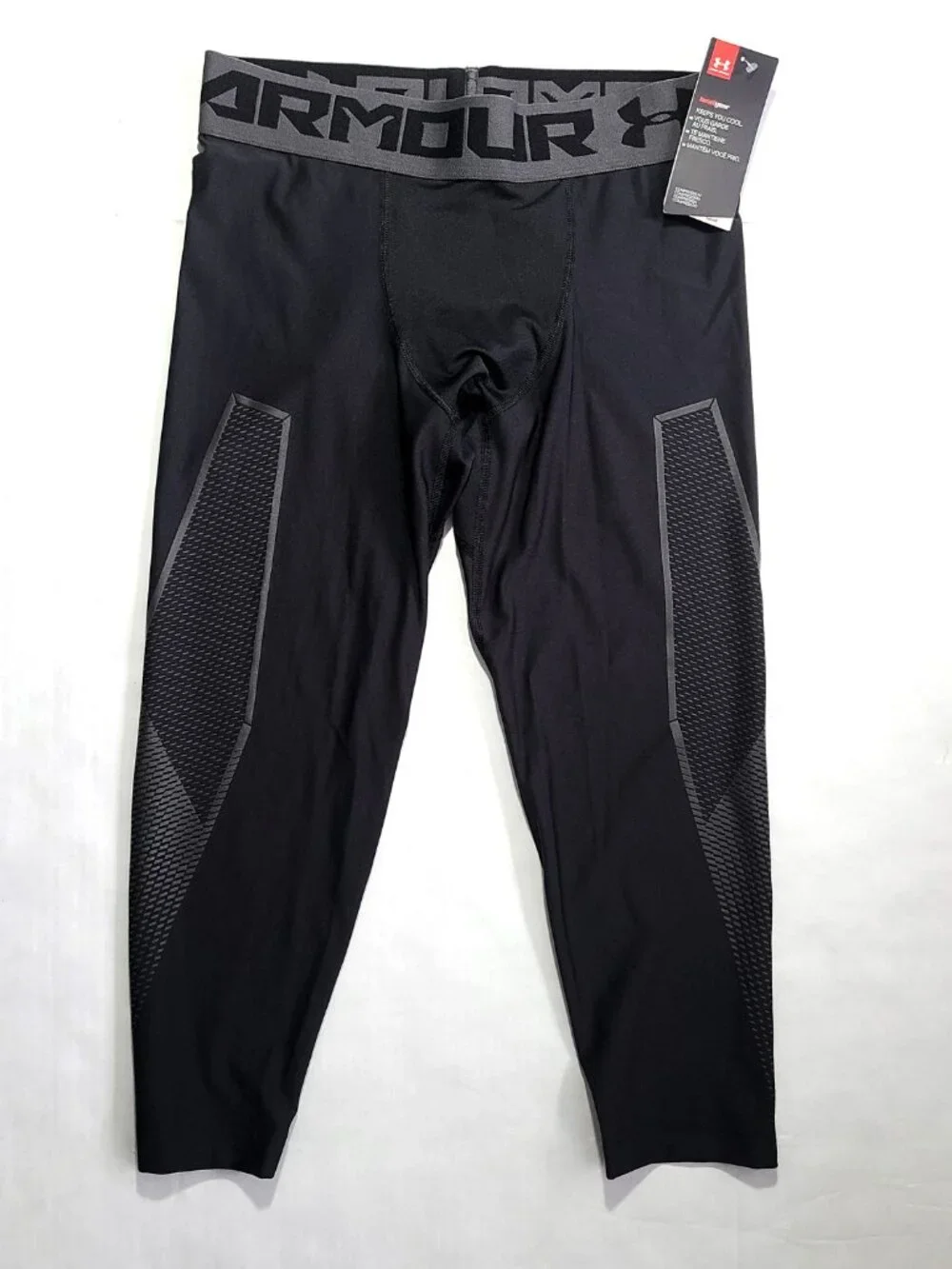 Under Armour NWT Men's L HeatGear Compression 3/4 Length Leggings Cool
